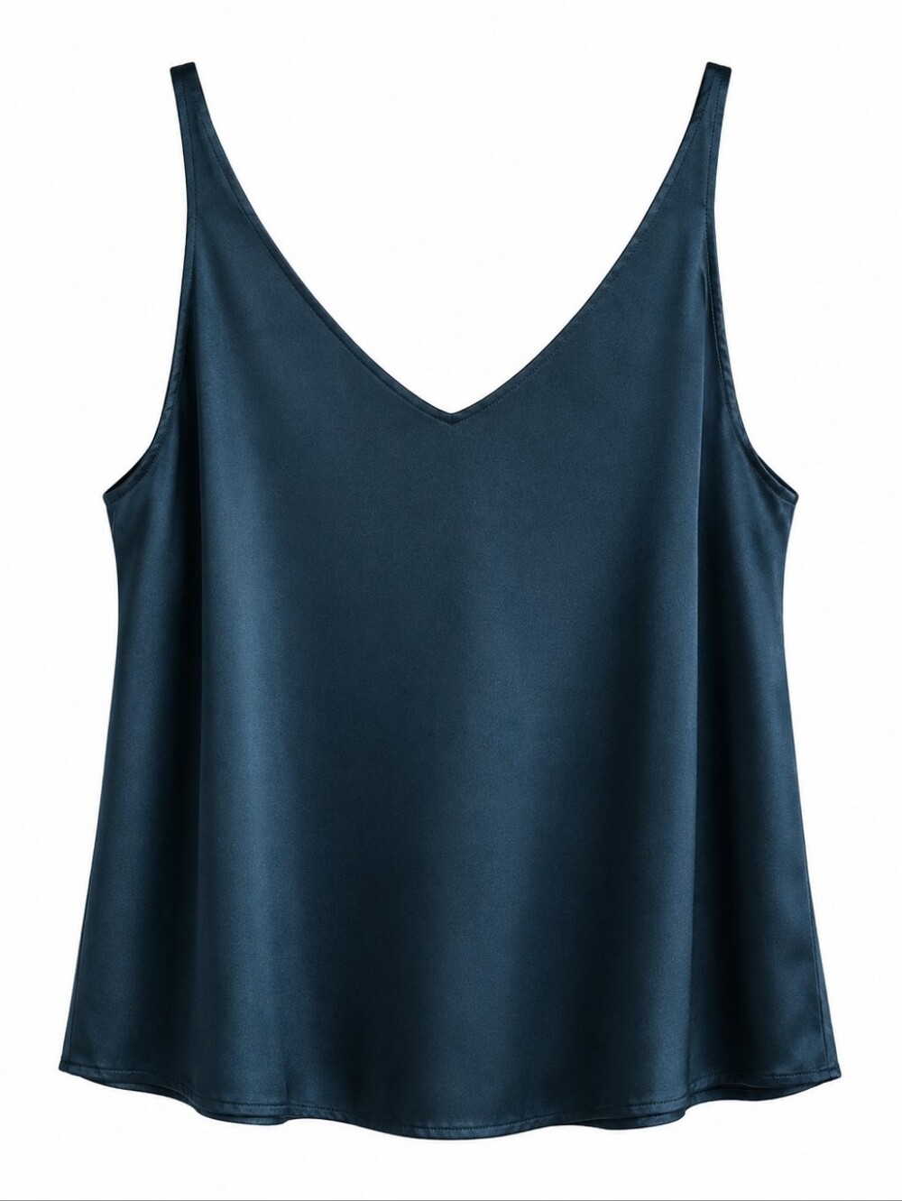 le chateau Deep Teal V-Neck Satin Cami Womens 2XL